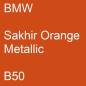 Preview: BMW, Sakhir Orange Metallic, B50.